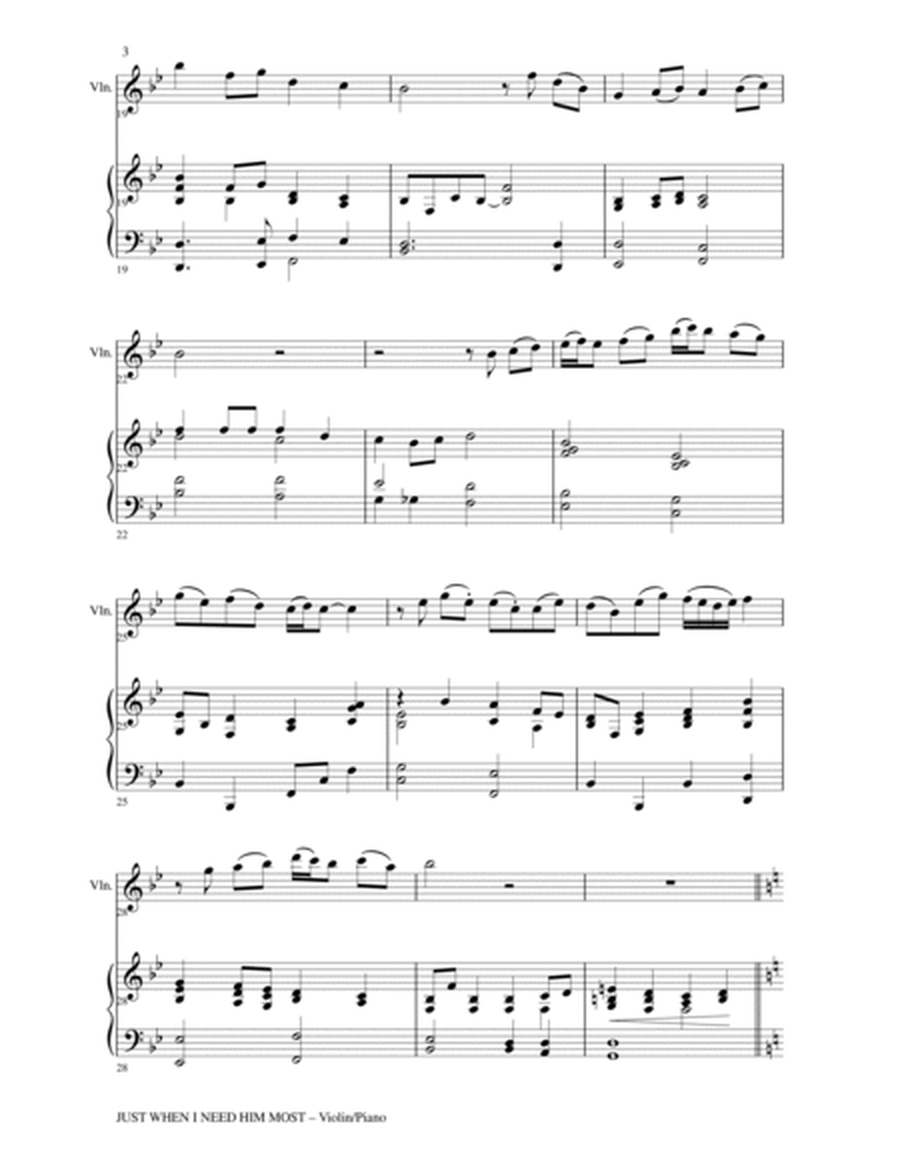 Gary Lanier: 3 BEAUTIFUL HYMNS, Set III (Duets for Violin & Piano) image number null