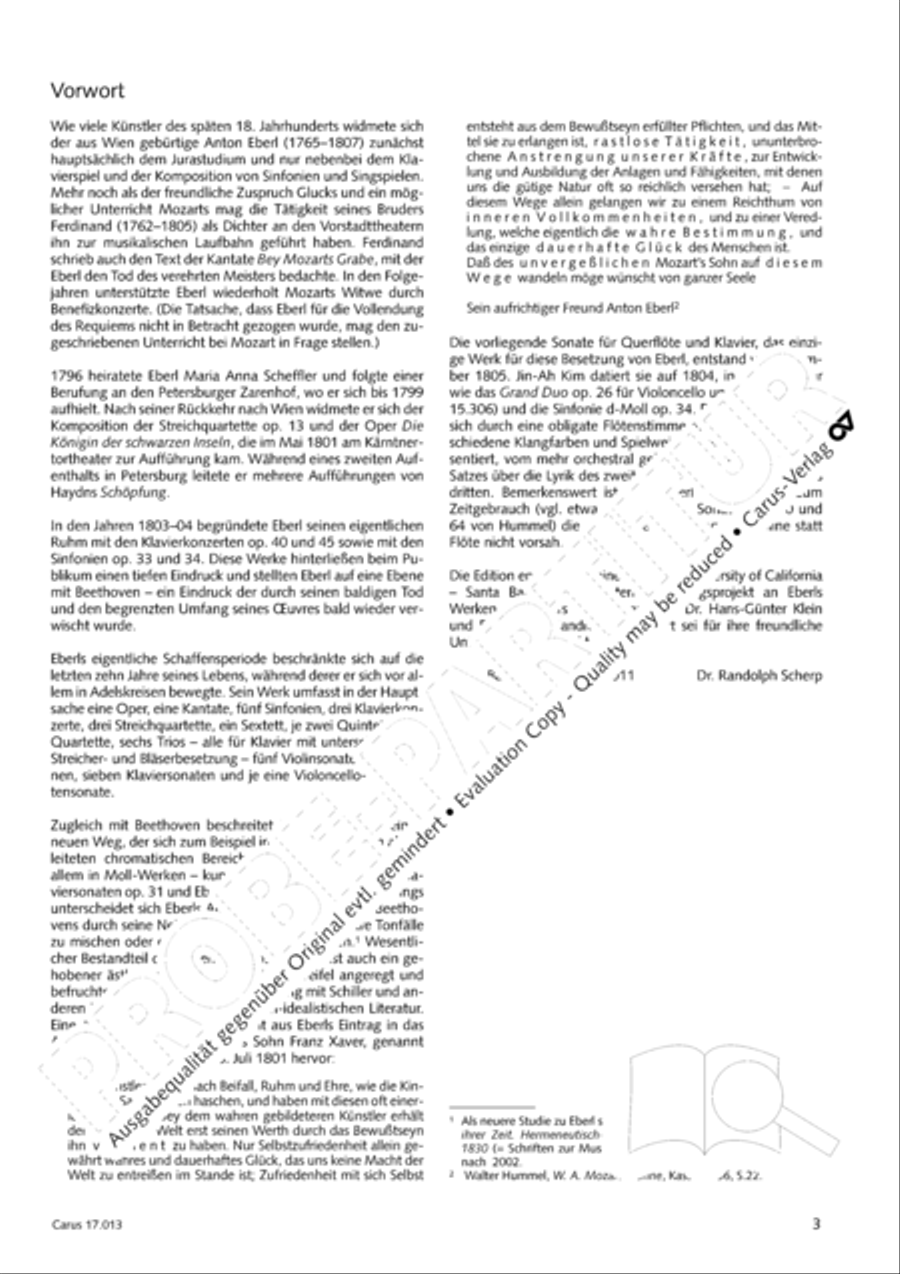 Sonate fur Querflote und Klavier Flute Solo scores gallery preview page 4
