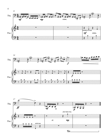Designs and Patterns for Tuba and Piano image number null