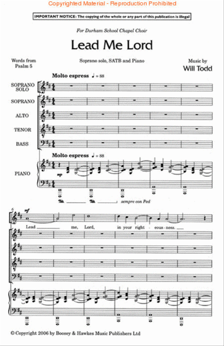 Lead Me Lord Lead Me Lord 4-Part scores gallery preview page 2