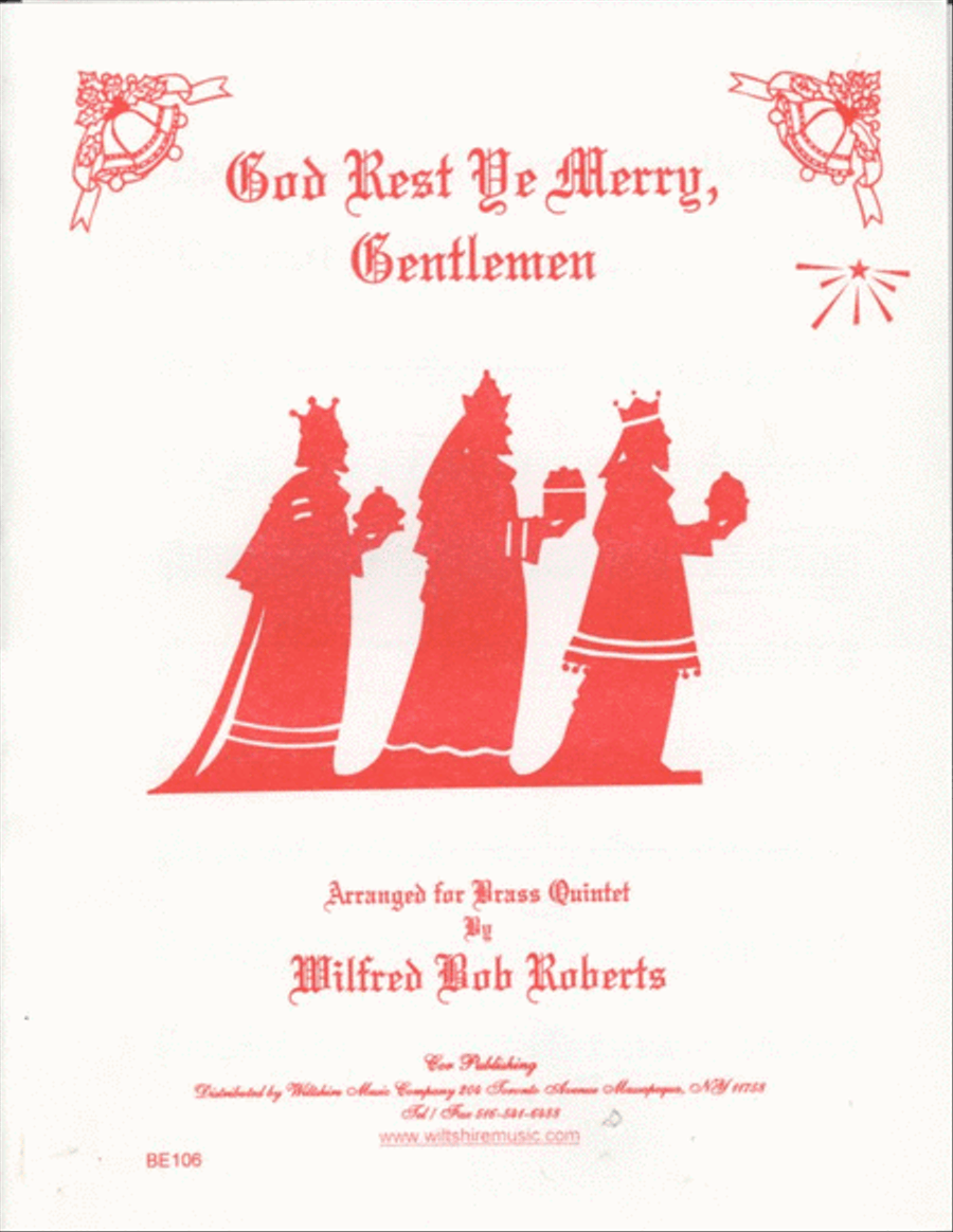 God Rest Ye Merry Gentlemen Brass Quintet scores gallery preview page 1