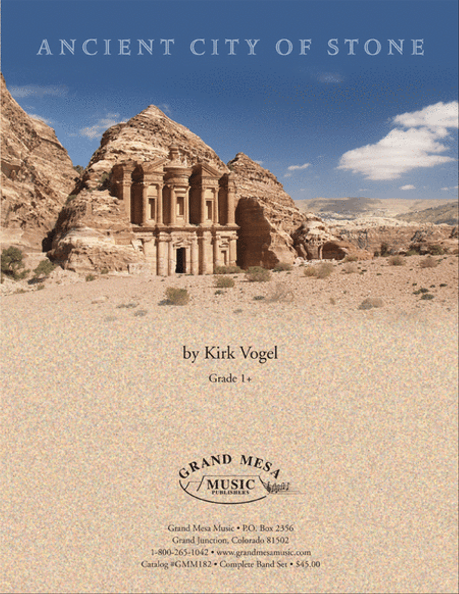 Ancient City of Stone Concert Band scores gallery preview page 1