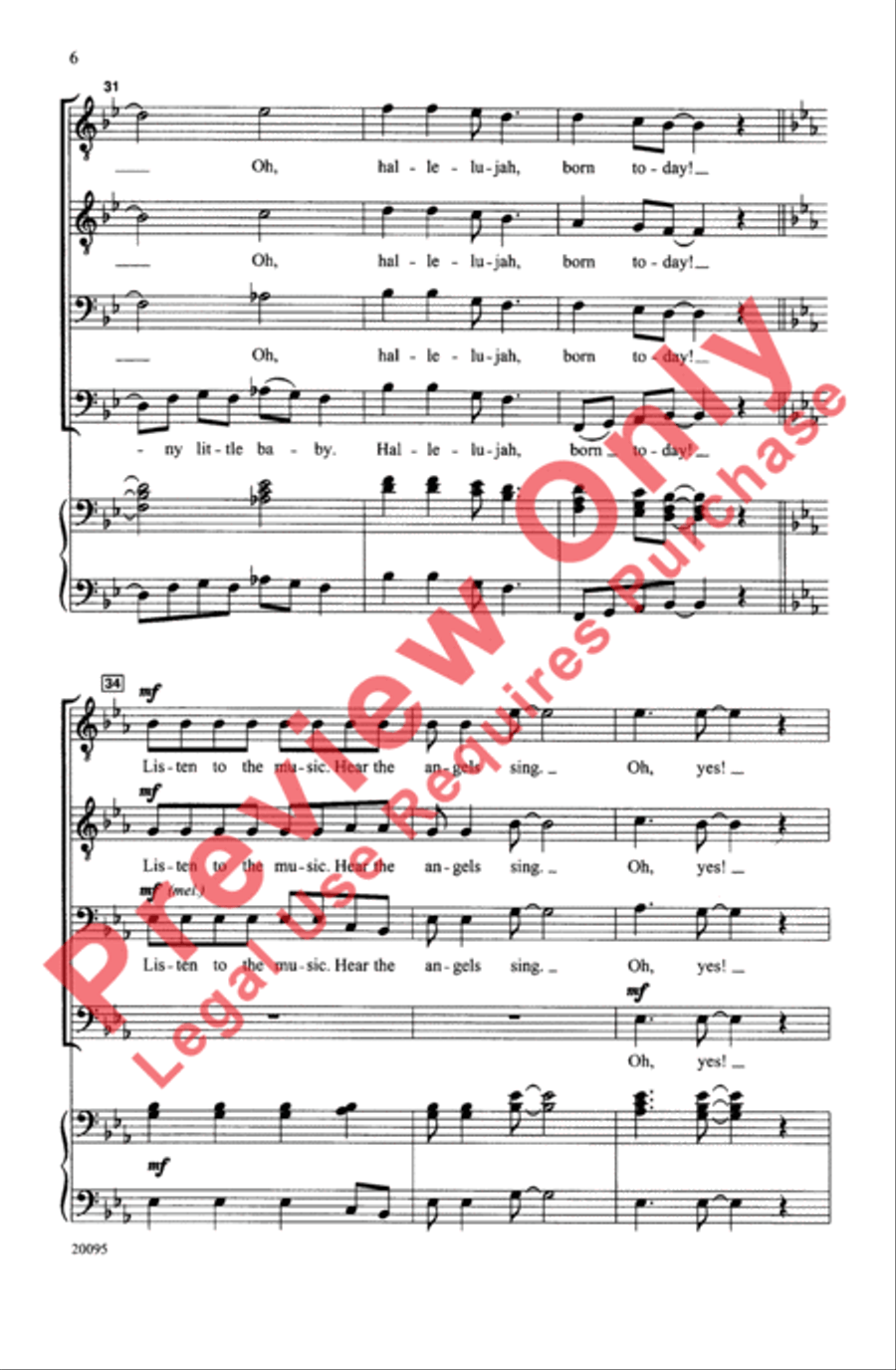 Good News! (A Christmas Spiritual) Men's Choir scores gallery preview page 6
