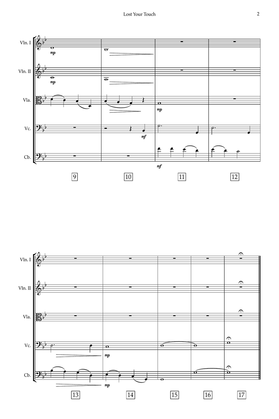Lost Your Touch Lost Your Touch String Orchestra scores gallery preview page 3