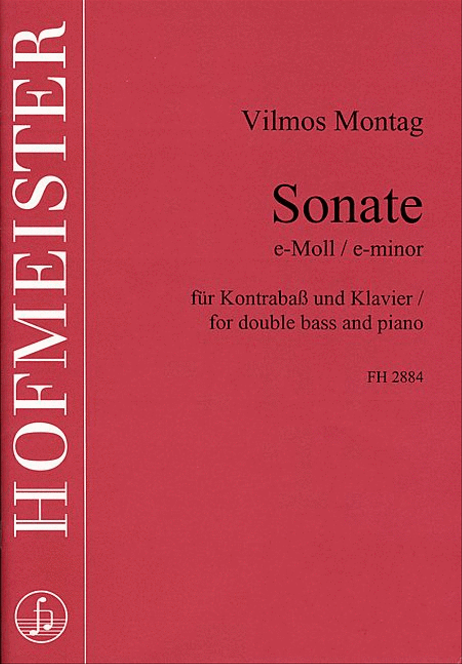 Sonate e-Moll Double Bass scores gallery preview page 1