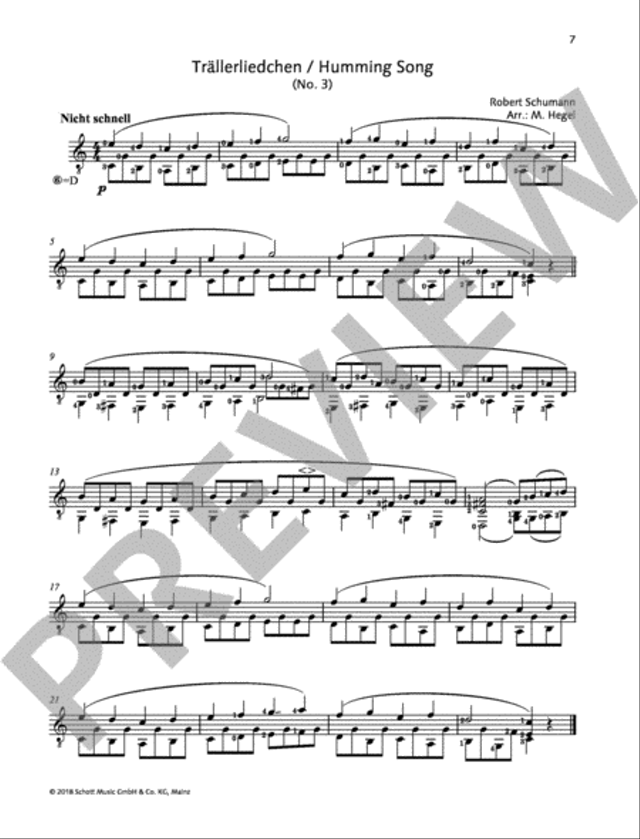 Schumann for Guitar Schumann for Guitar Acoustic Guitar scores gallery preview page 4