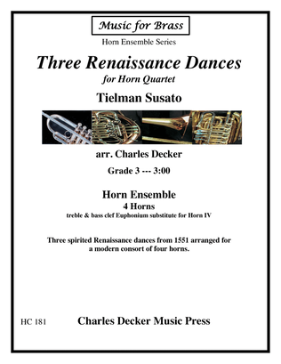 Three Renaissance Dances for Horn Quartet