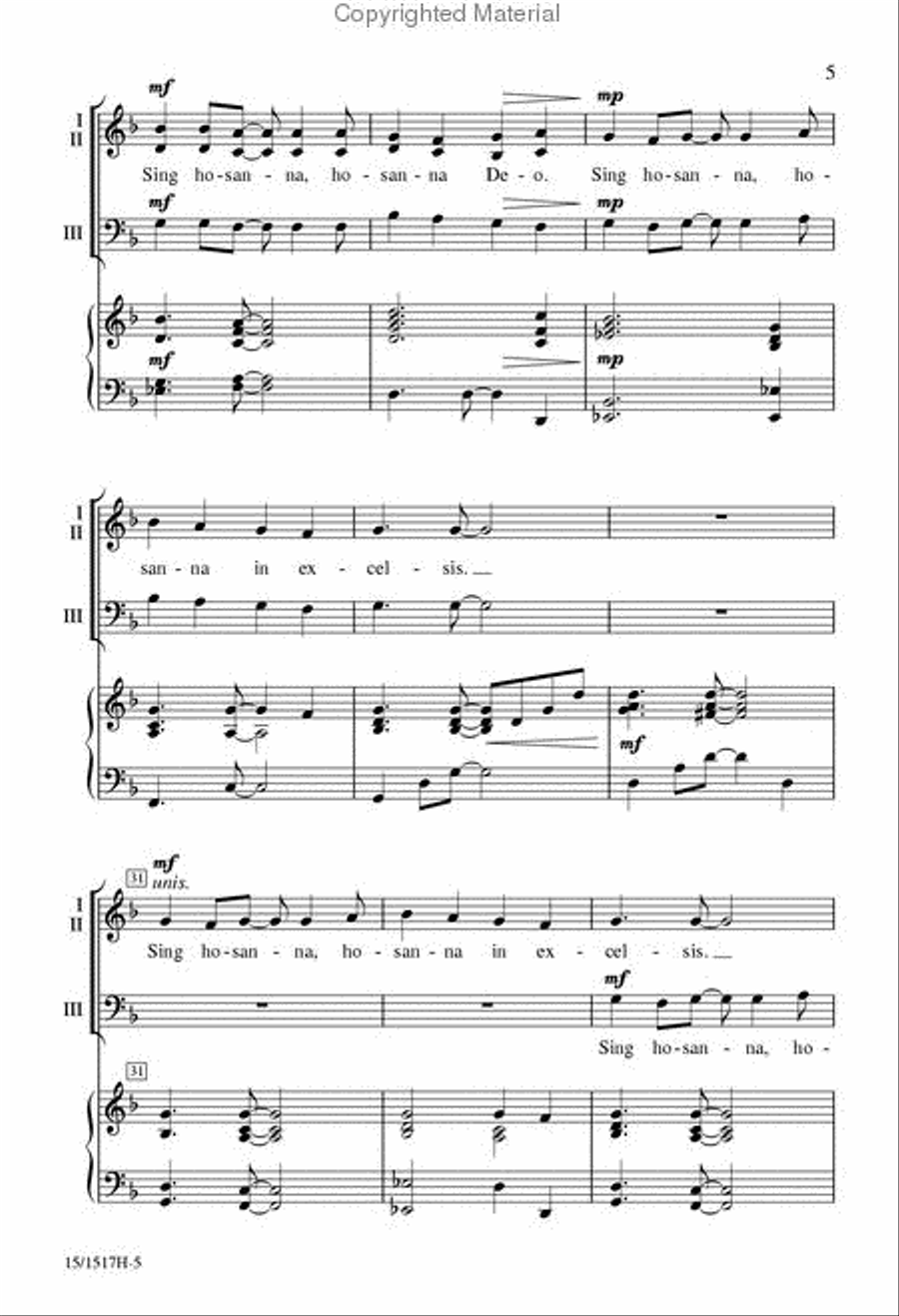 Festival Hosanna 4-Part scores gallery preview page 5