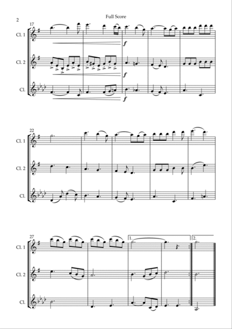 He Is Exalted Woodwind Trio scores gallery preview page 2