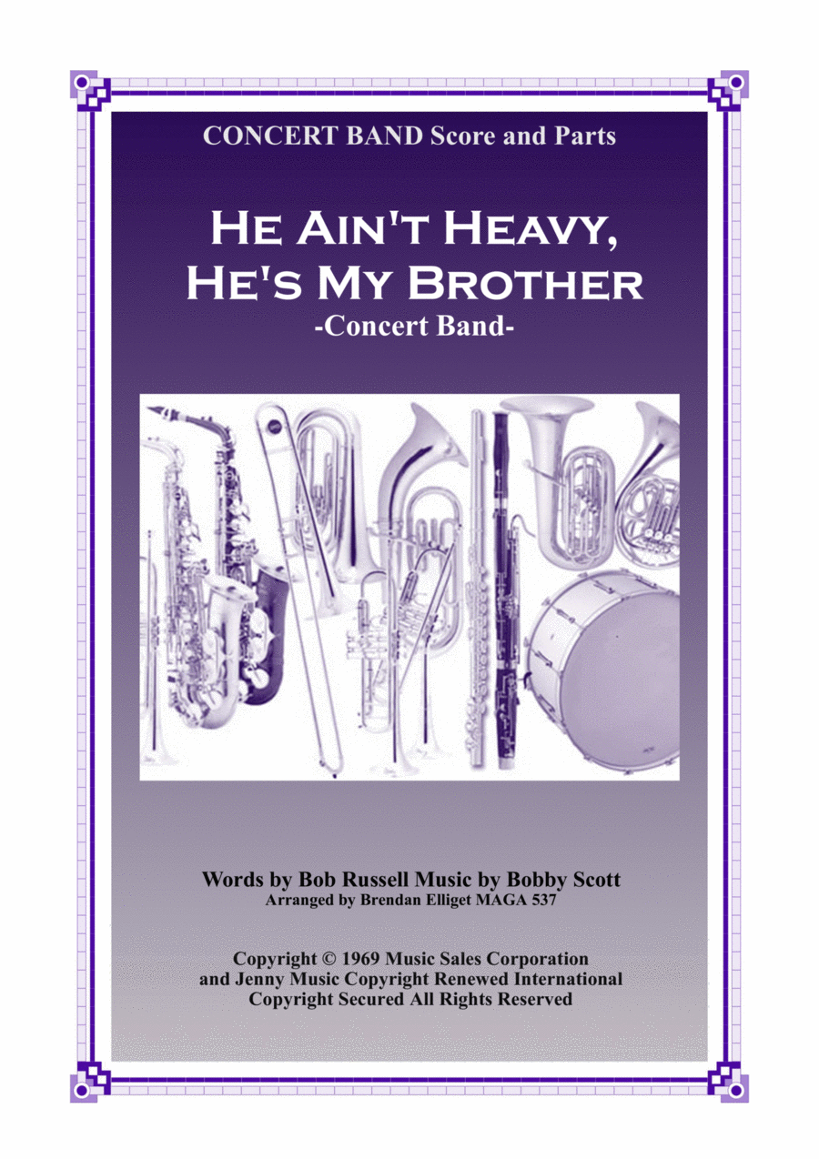 He Ain't Heavy, He's My Brother Concert Band scores gallery preview page 1