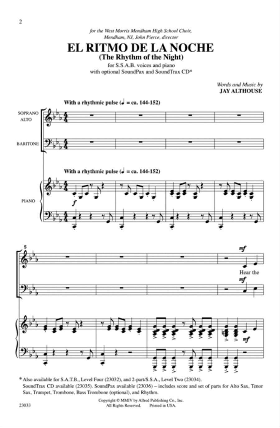 El Ritmo de la Noche 3-Part scores gallery preview page 2