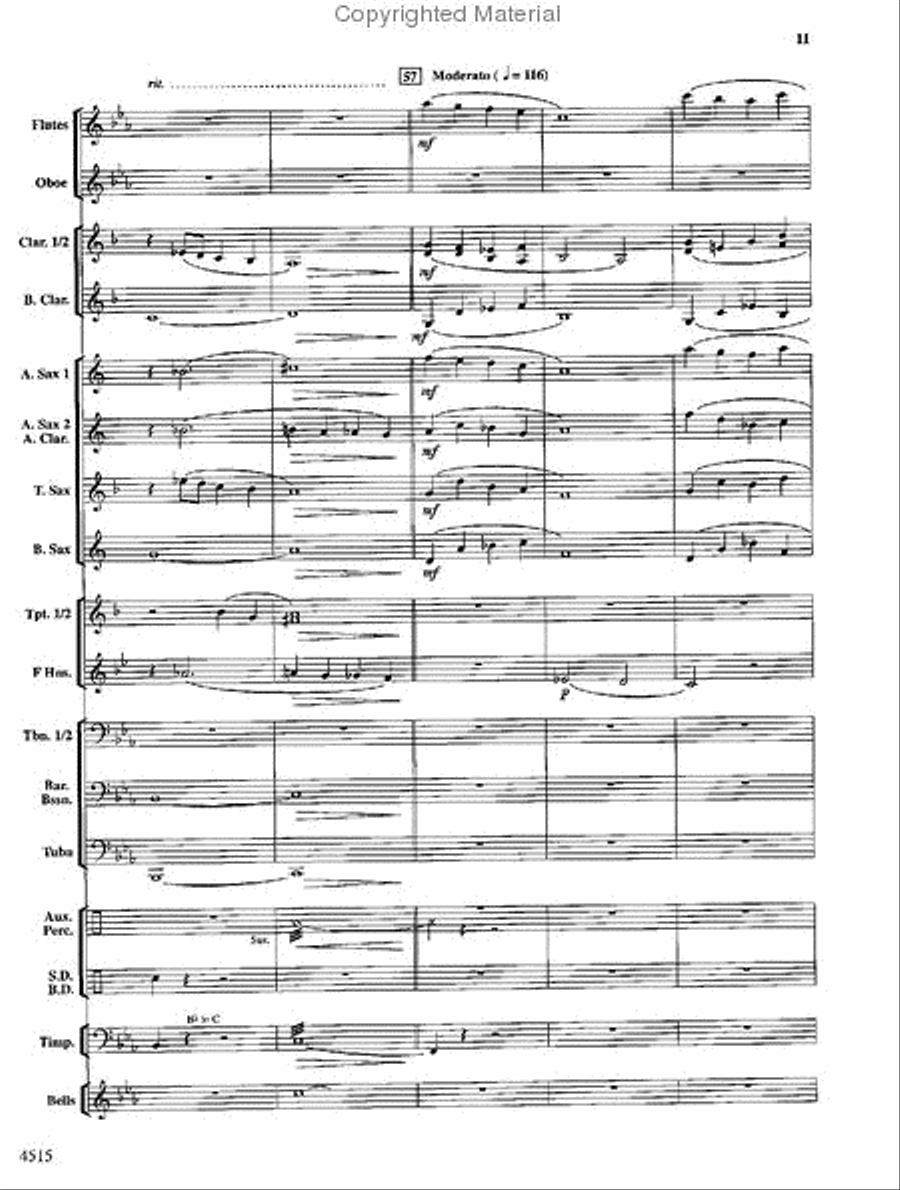 Lincoln Celebration Concert Band scores gallery preview page 12