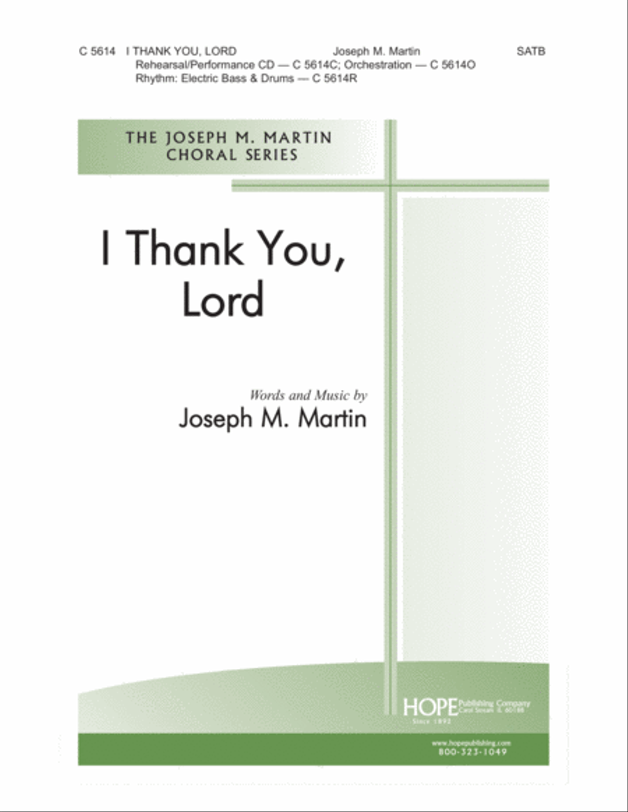 I Thank You, Lord 4-Part scores gallery preview page 2