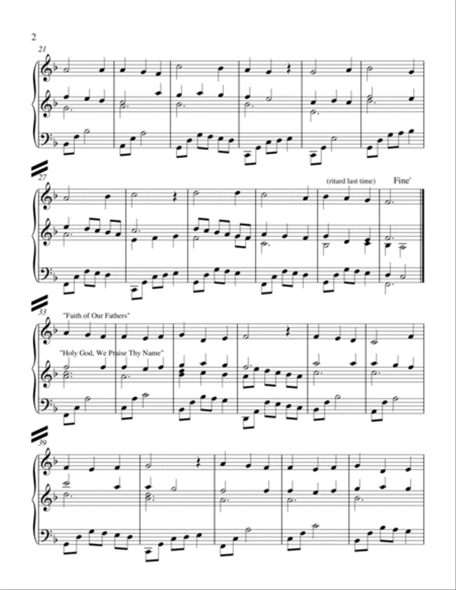 Praise Thy Name Medley Woodwind Duet scores gallery preview page 2