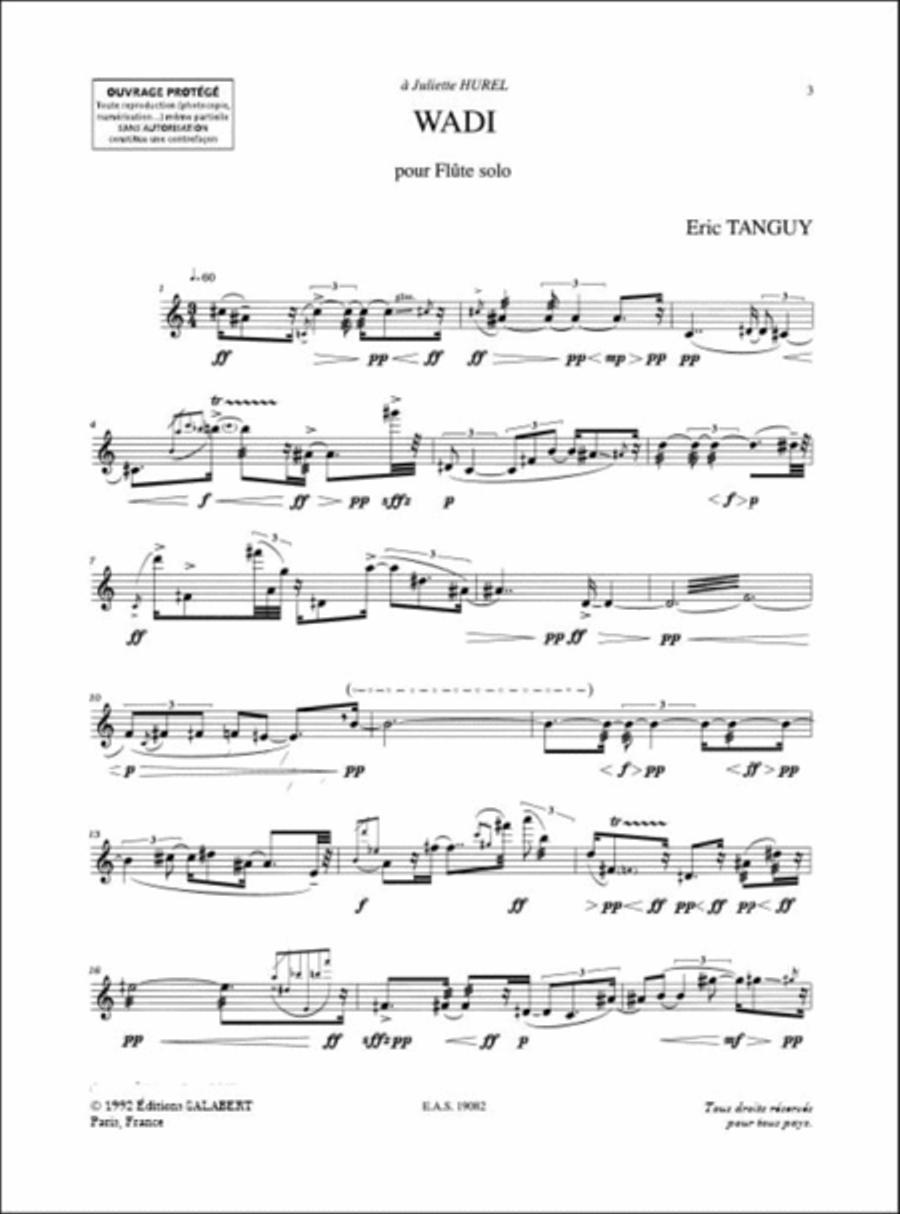 Wadi Flute Seule Flute Solo scores gallery preview page 2