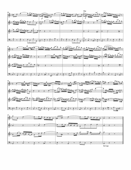 Aria: Bete, aber auch dabei from Cantata BWV 115 (arrangement for 4 recorders)