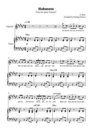 Habanera (for soprano - D# minor/ Eb major)