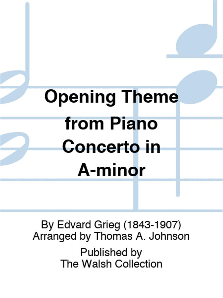 Opening Theme from Piano Concerto in A-minor Piano Solo scores gallery preview page 1
