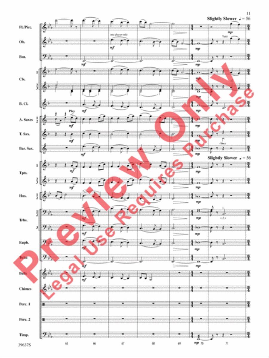 A Blessed Hymn A Blessed Hymn Concert Band scores gallery preview page 12