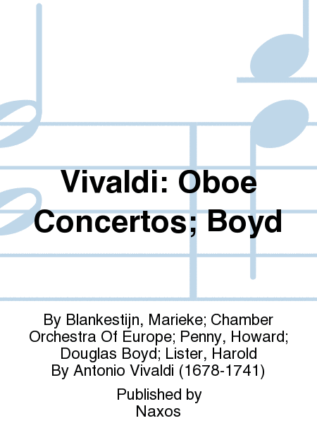Vivaldi: Oboe Concertos; Boyd