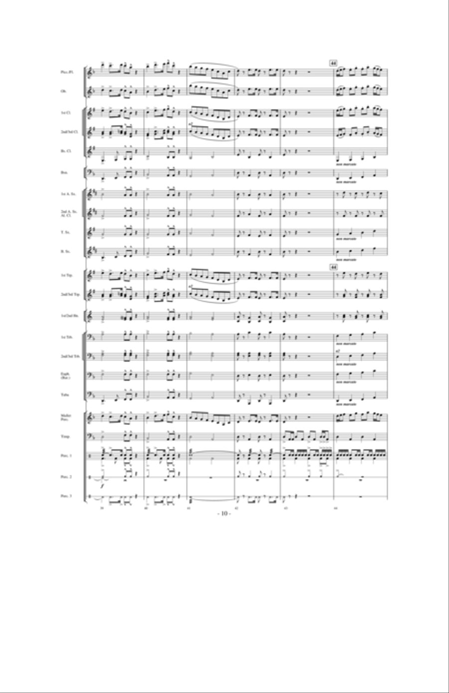 Quest of the Undaunted Knight Concert Band scores gallery preview page 9