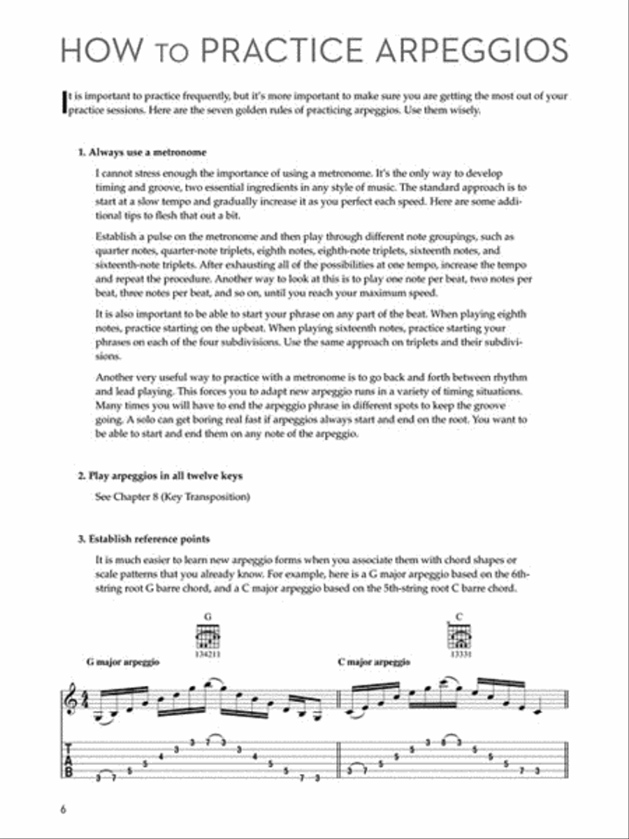 Arpeggios for the Modern Guitarist Guitar Tablature scores gallery preview page 3