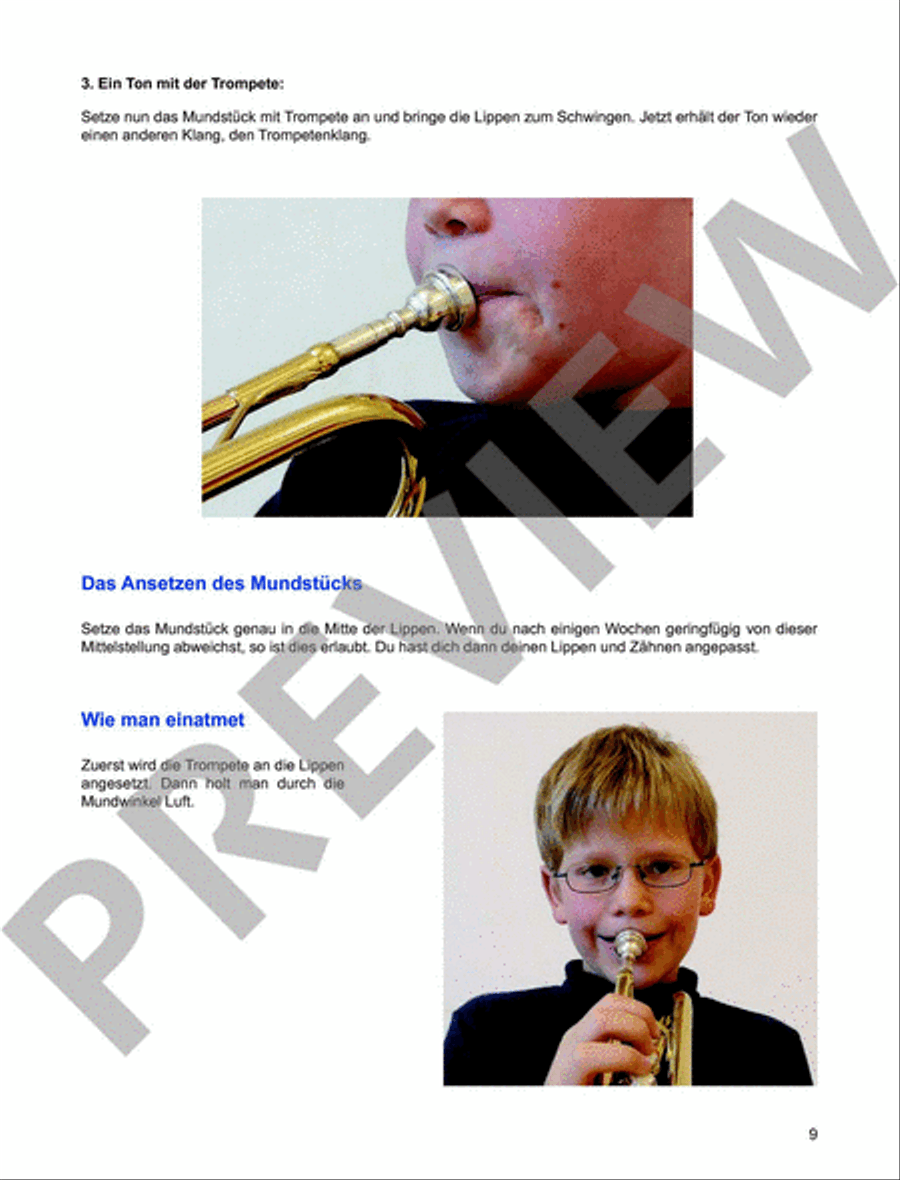 Trompetenschule für Anfänger Vol. 1 Trumpet scores gallery preview page 4