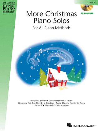 Book cover for More Christmas Piano Solos - Level 4