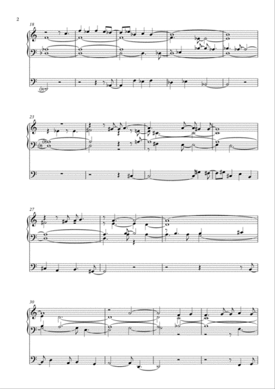 Gaudete in Domino semper, Op. 43 for solo organ Organ Solo scores gallery preview page 2