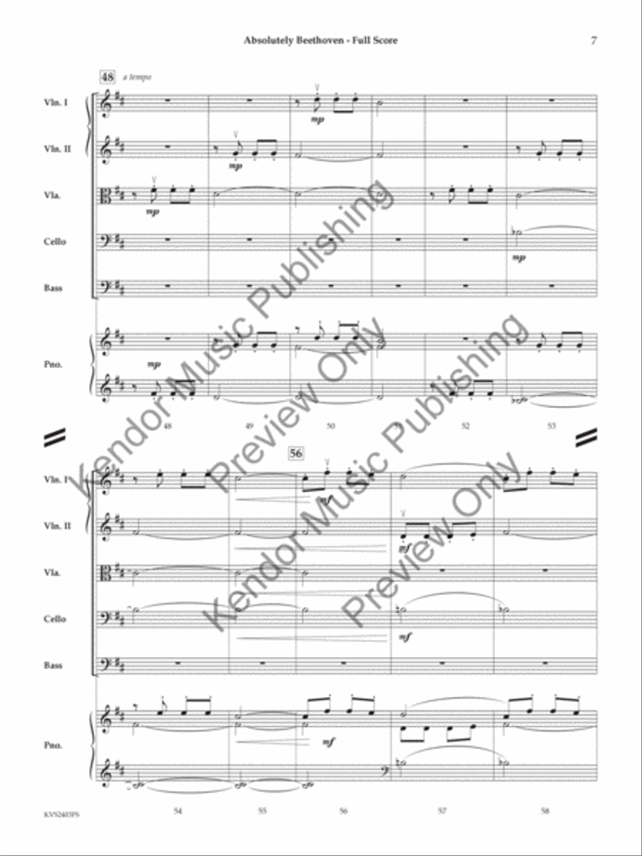 Absolutely Beethoven (Score) String Orchestra scores gallery preview page 8