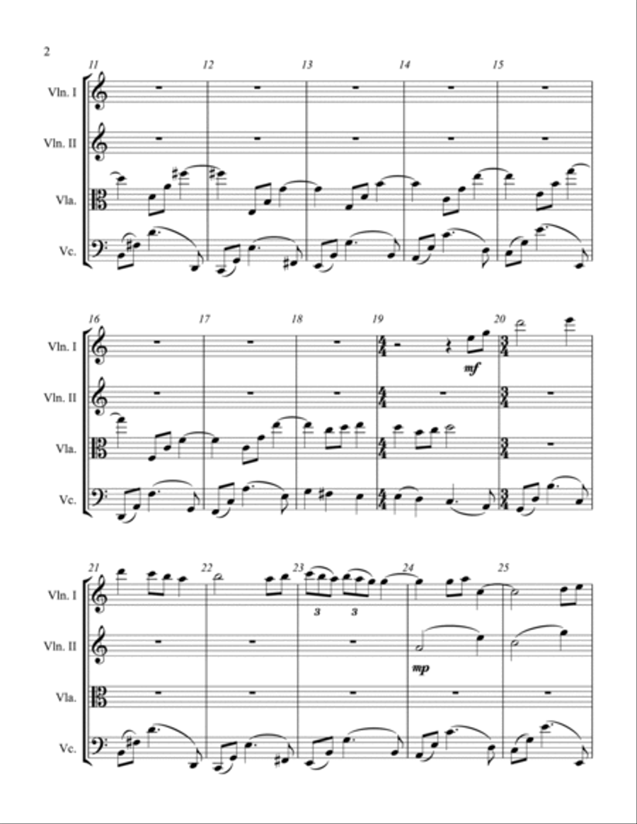 String Quartet I String Quartet scores gallery preview page 2