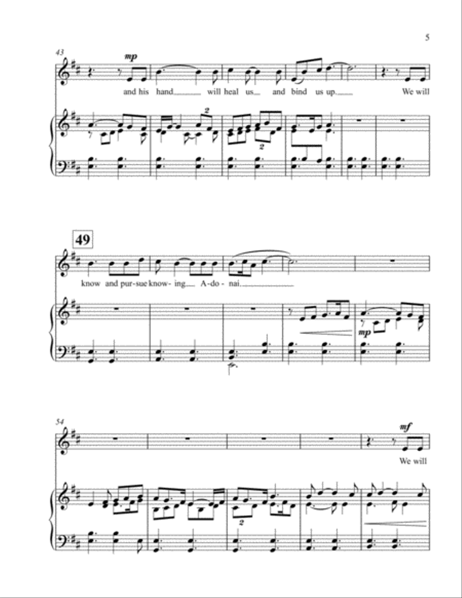 The Pursuit (soprano version) Soprano Voice scores gallery preview page 5