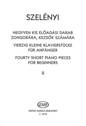Book cover for 40 kleine Klavierstücke
