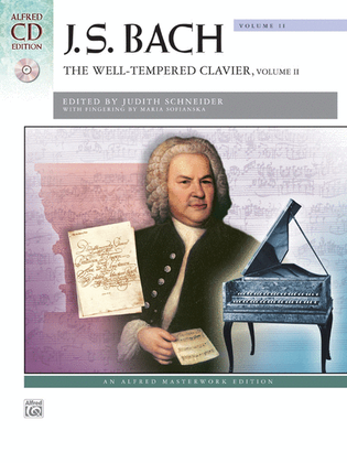 Book cover for Bach -- The Well-Tempered Clavier, Volume 2