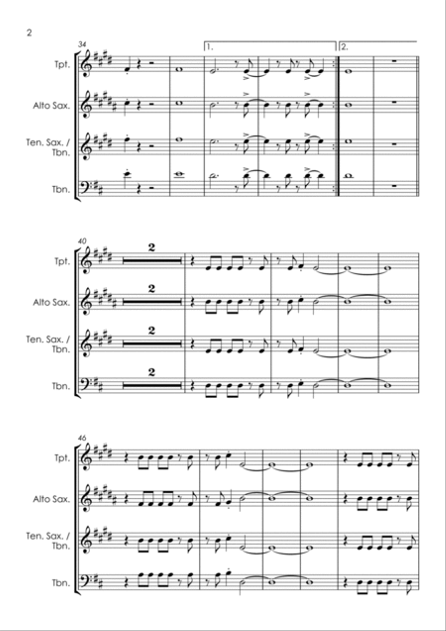 (your Love Has Lifted Me) Higher And Higher Tenor Saxophone scores gallery preview page 6