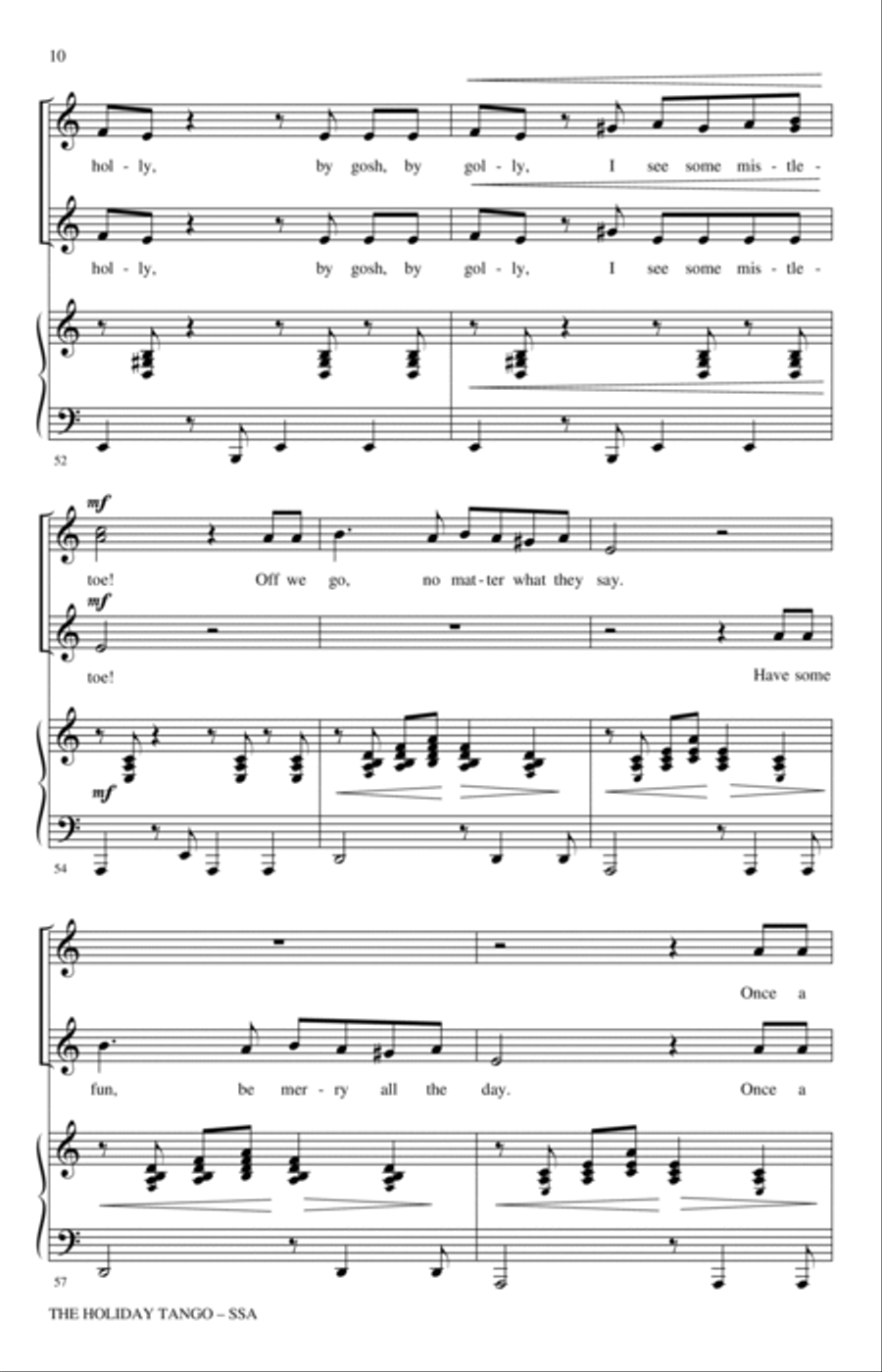 The Holiday Tango! SSA scores gallery preview page 9