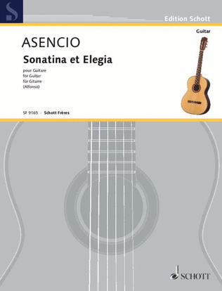 Book cover for Sonatina Et Elegia Guitar Solo