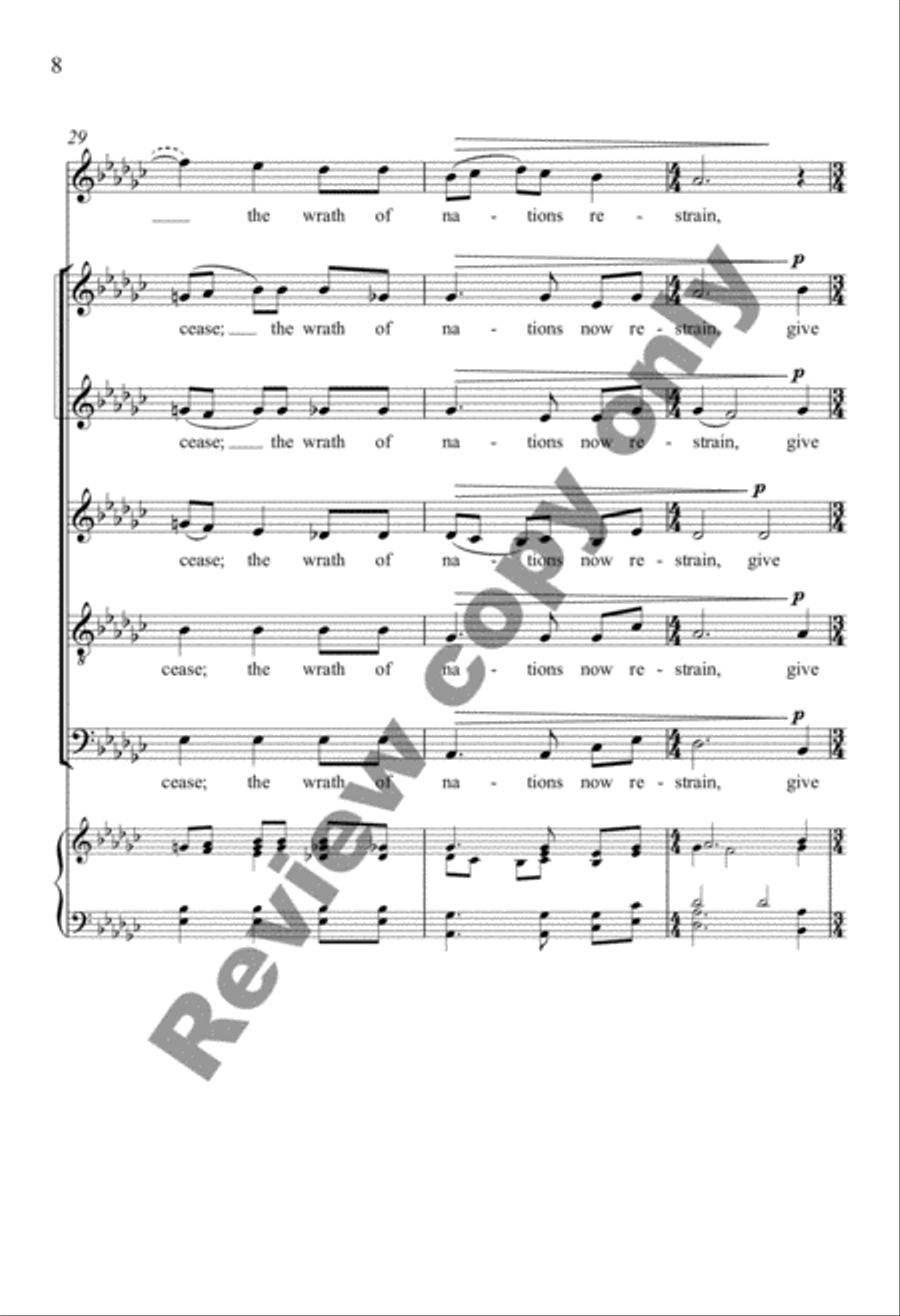 A Hymn for Peace A Hymn for Peace SSATB scores gallery preview page 8