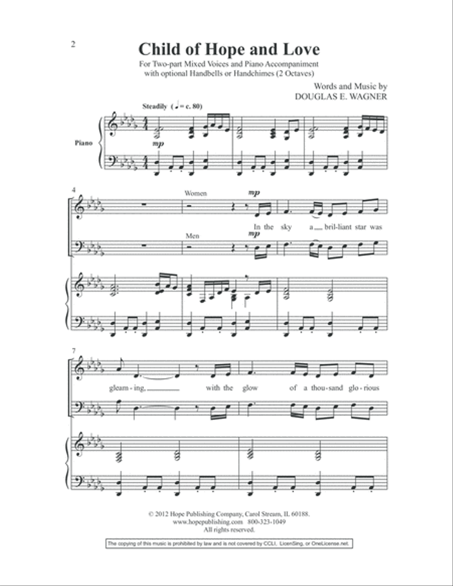 Child of Hope and Love 2-Part scores gallery preview page 3