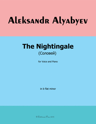 The Nightingale(Соловей), by Alyabyev, in b flat minor