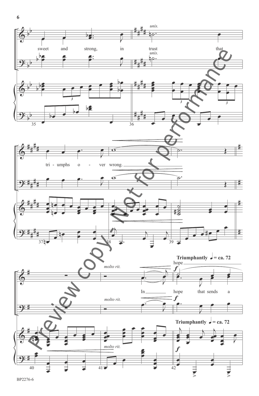 Let Me Walk With You 4-Part scores gallery preview page 7
