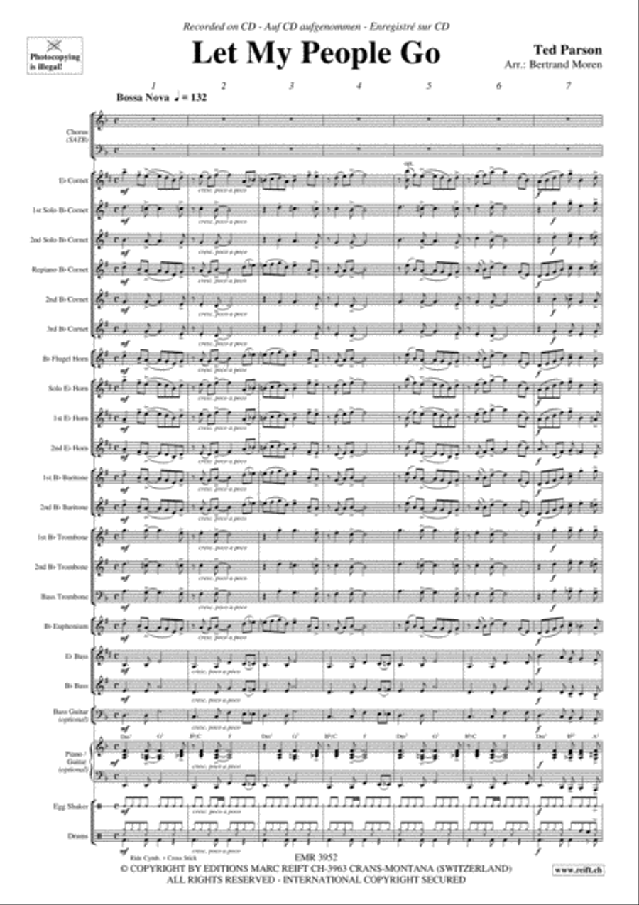 Let My People Go 4-Part scores gallery preview page 3