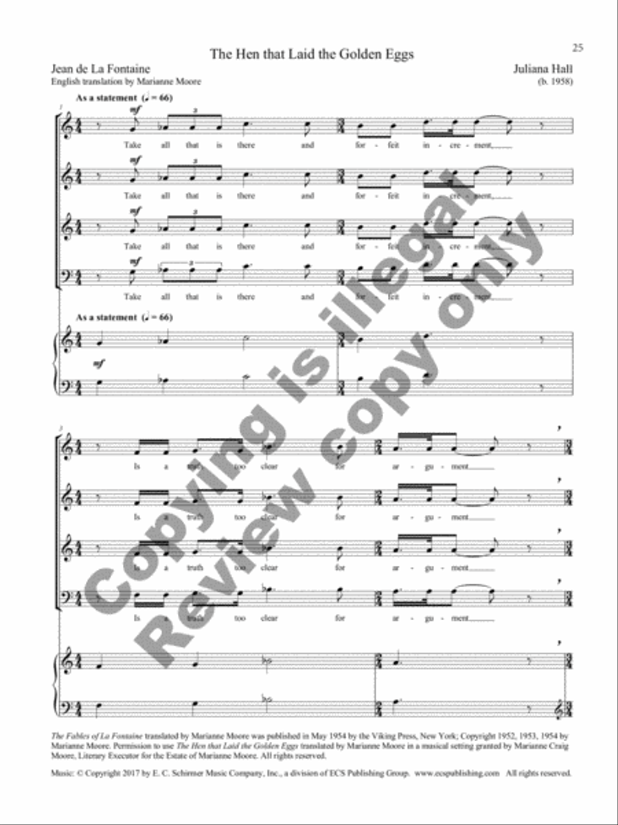 Fables for a Prince Tenor Voice scores gallery preview page 26
