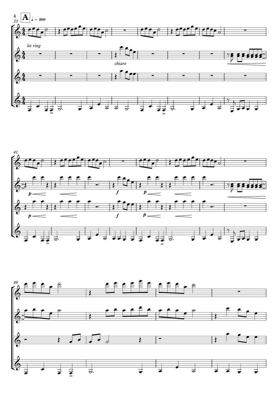Forbidden Colours Guitar Solo scores gallery preview page 4