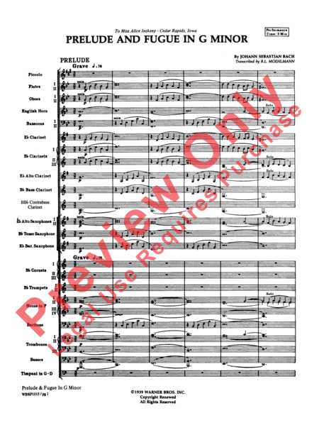 Prelude and Fugue in G Minor