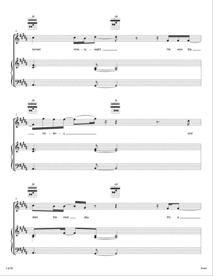 Ironic Ironic Voice scores gallery preview page 3