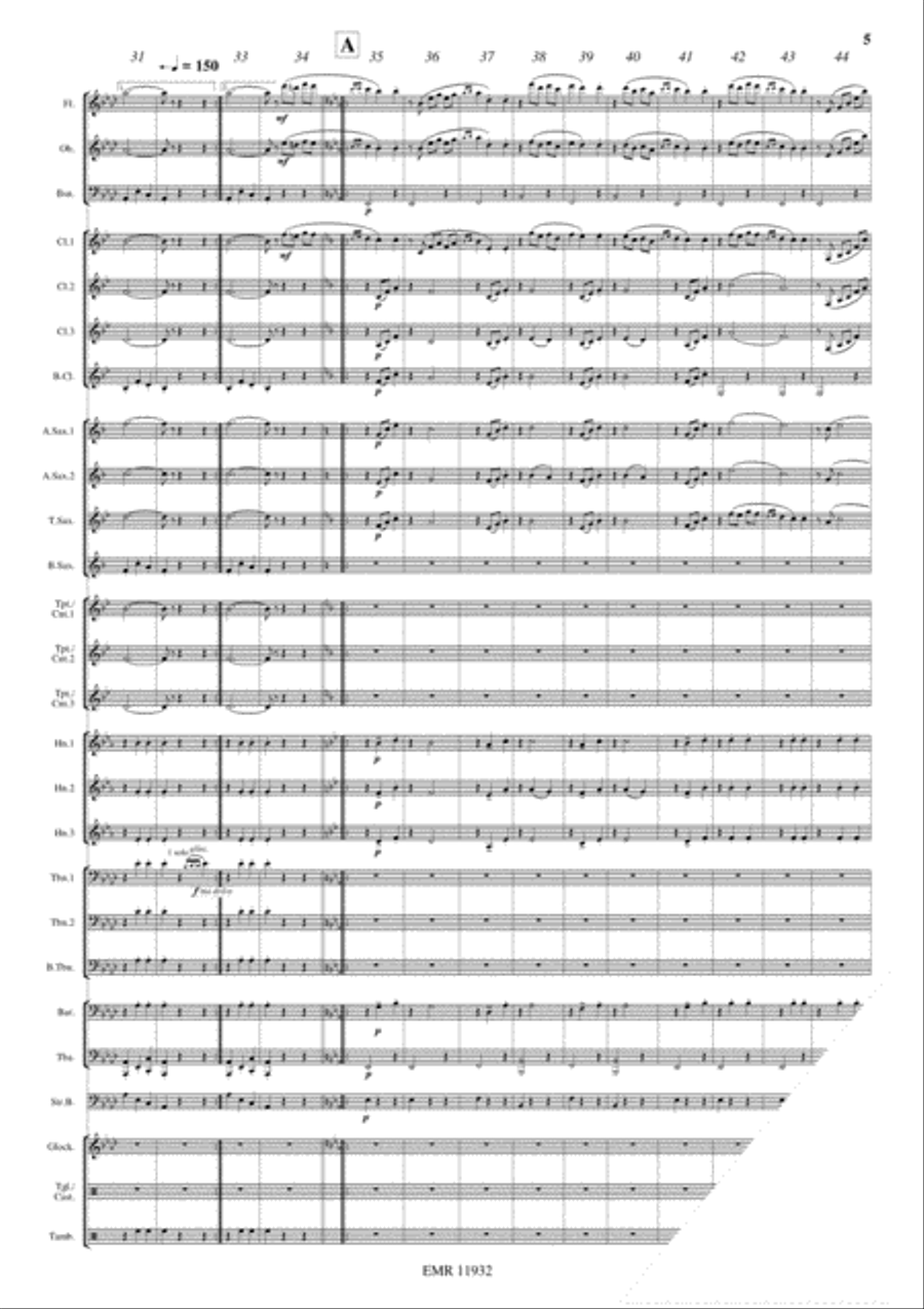 Nokia Waltz Concert Band scores gallery preview page 6