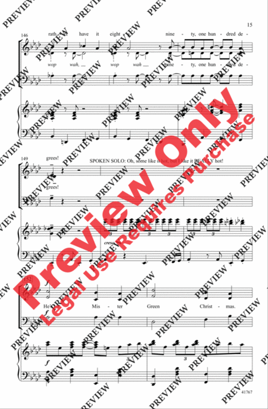 Cartoon Christmas Cartoon Christmas 3-Part scores gallery preview page 15