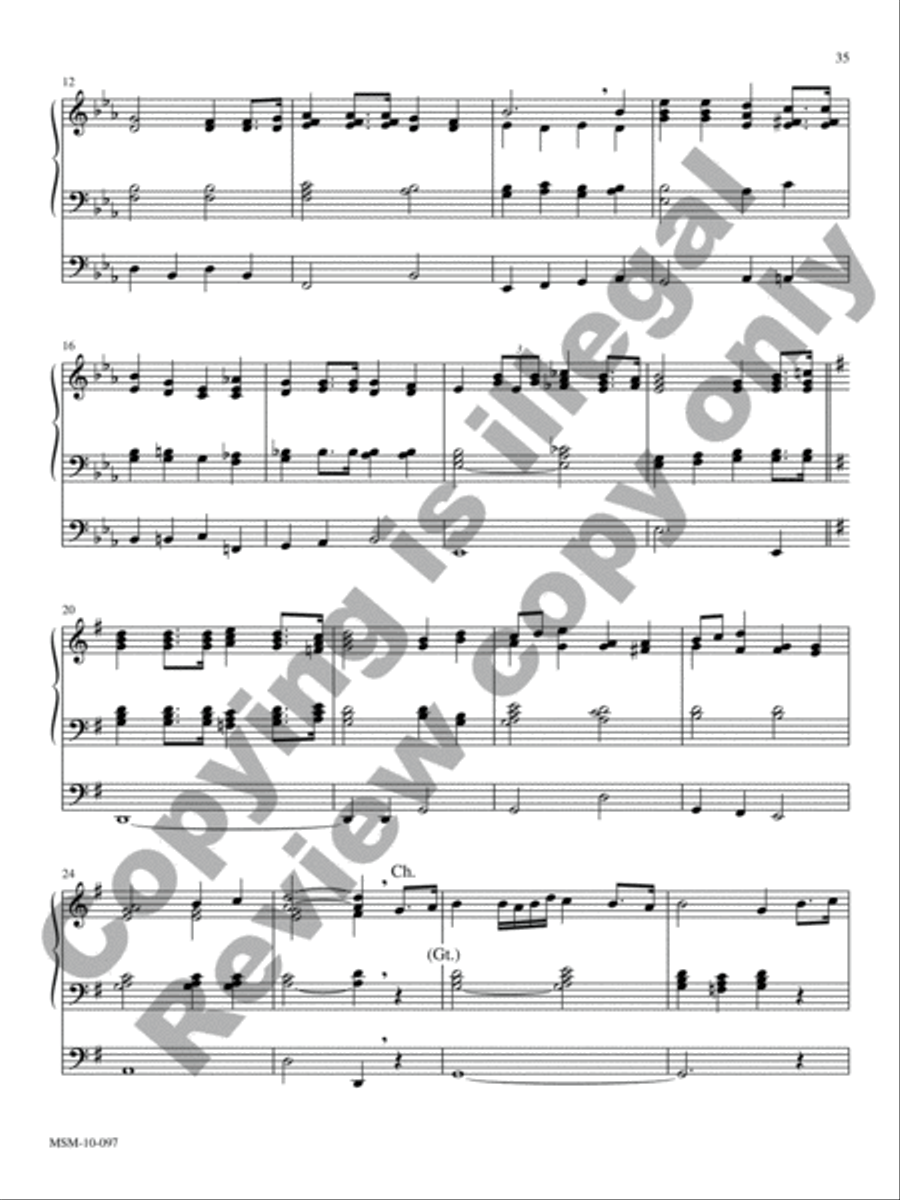 A Mighty Fortress A Mighty Fortress Organ scores gallery preview page 11