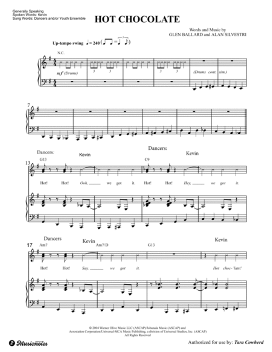 Hot Chocolate Hot Chocolate Voice scores gallery preview page 2